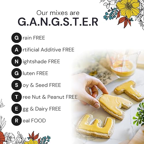 Miniatura 3 de eat G.A.N.G.S.T.E.R. Mezcla de galletas de azúcar  Sin gluten, sin granos, apta para alérgicos. Fácil de hacer, ideal para aquellos con sensibilidad