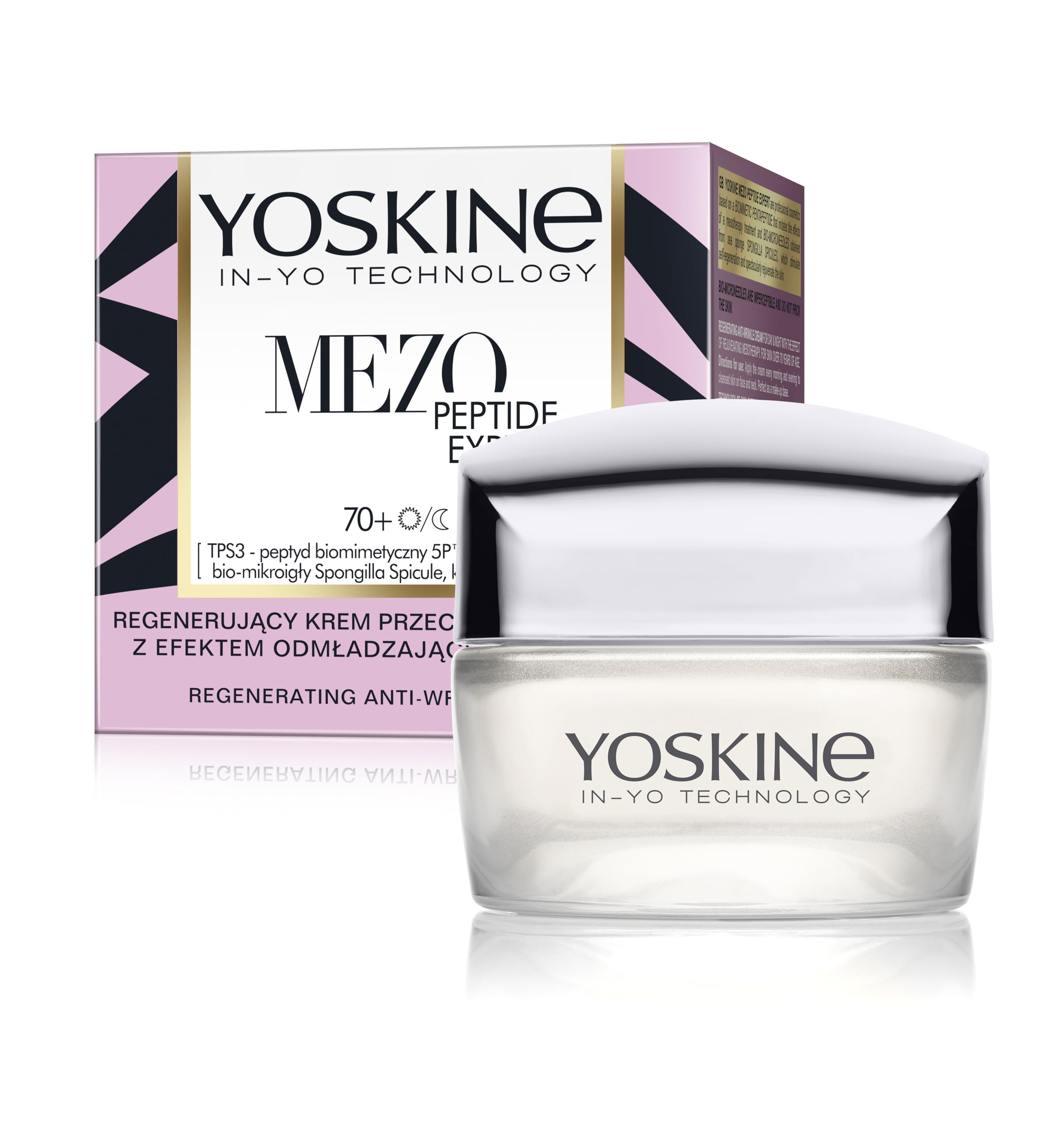 Yoskine Mezo Peptide Expert Regenerating Anti-Wrinkle Cream with Rejuvenating Mesotherapy Effect 70+ for Day and Night