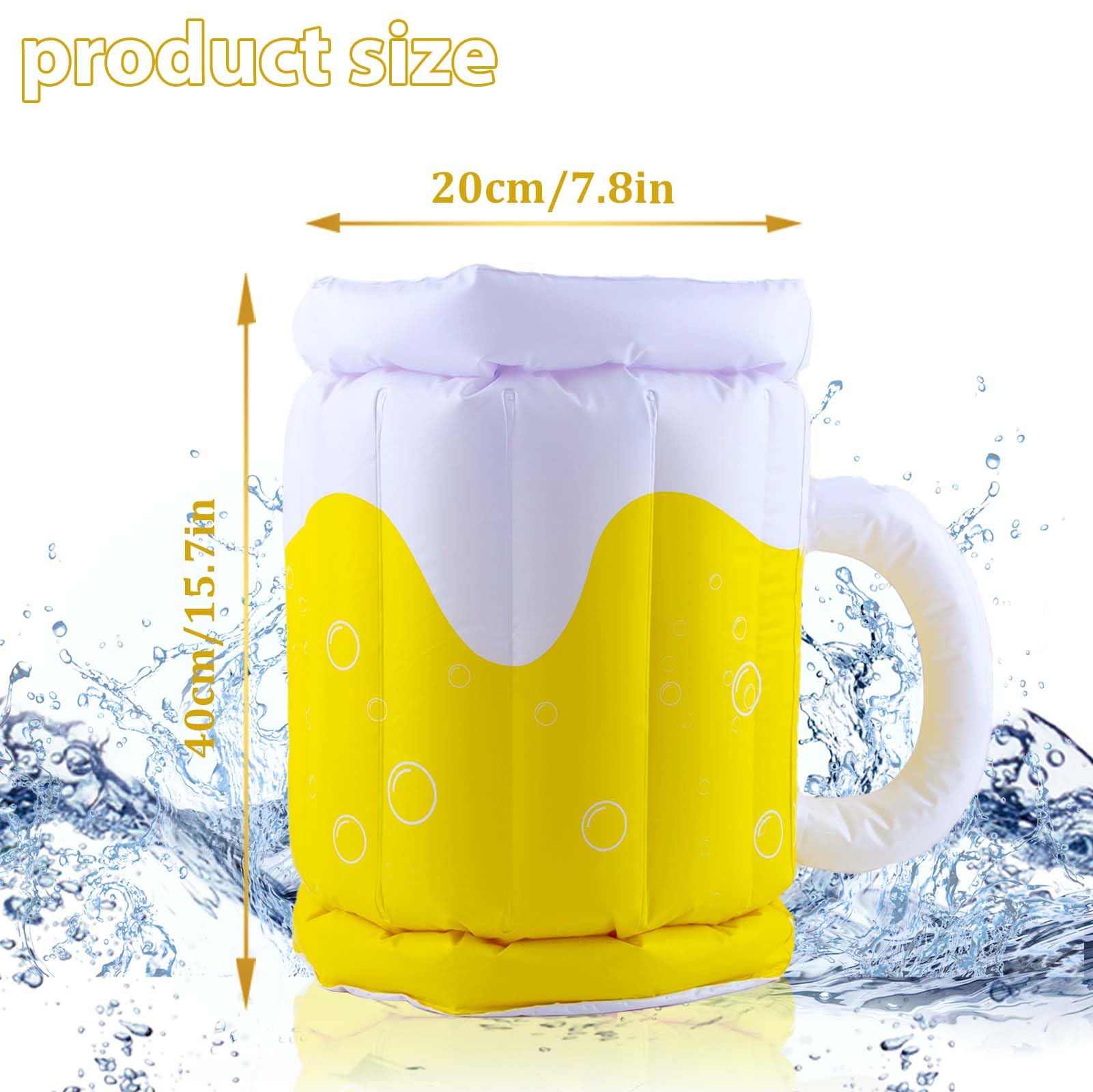 Cubo de Cerveza Inflable para Fiestas de Verano, Soporte para Bebidas, Soporte para Bebidas Flotante para Fiestas