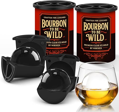 Miniatura 7 de Fabricador de Cubitos de Hielo Transparentes, Molde para Bolas de Hielo de Acero Inoxidable de 2.5", para Whisky y Cócteles, Moldes de Cubitos