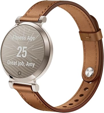 Leather Slim Bands Compatible With Garmin Lily 2