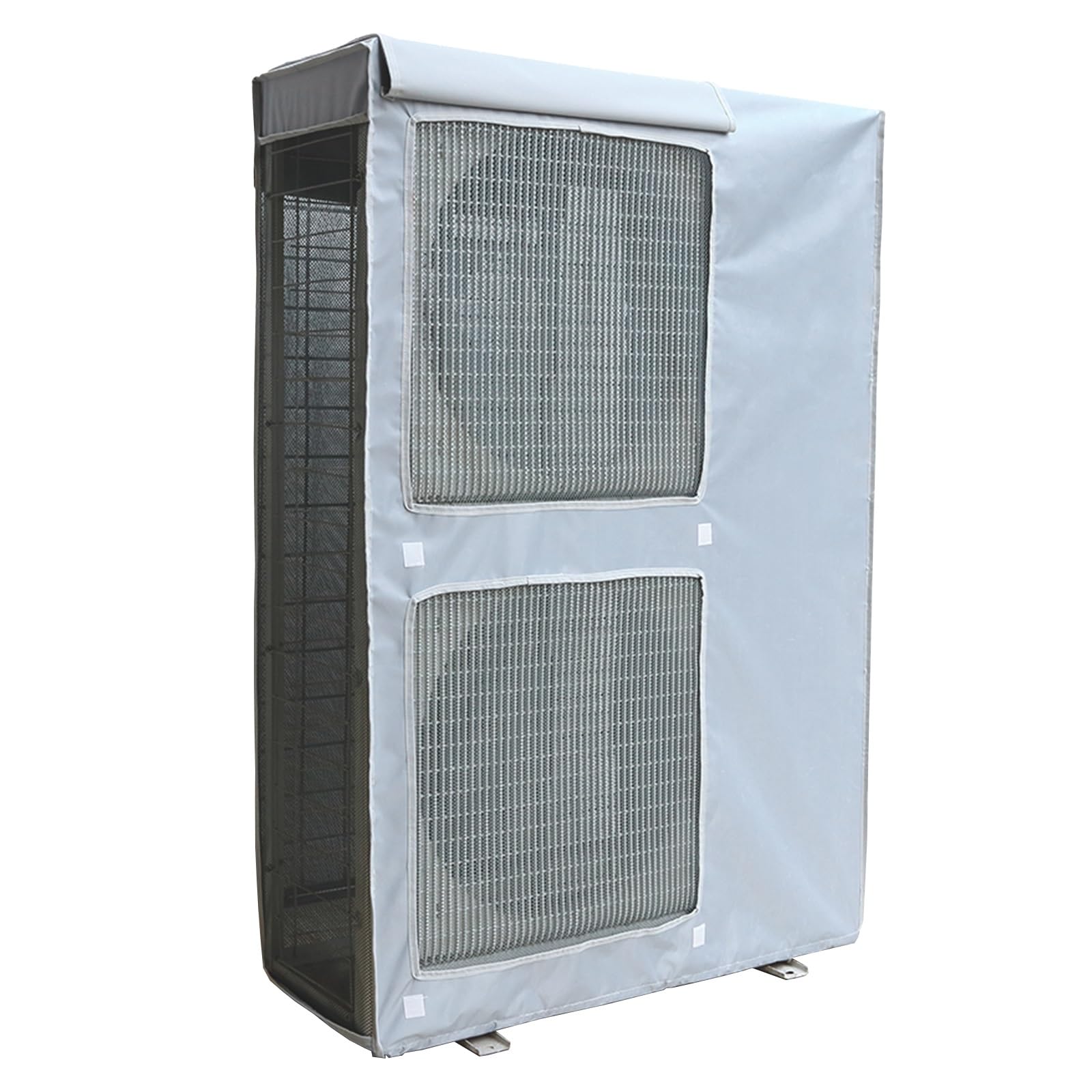 QYMYOZ Outdoor Air Conditioner Cover, Heavy-Duty 600D Fabric, All-Season AC Unit Protection, Fine Mesh Design, Fits 100x42x145cm (39x17x57in)