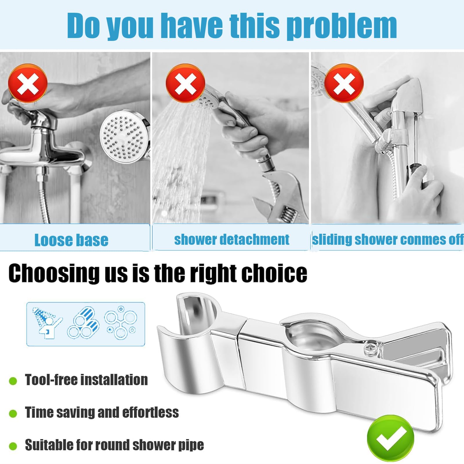 Supporto Per Soffione Doccia,Supporto Per Doccia A Mano Staffa Supporto