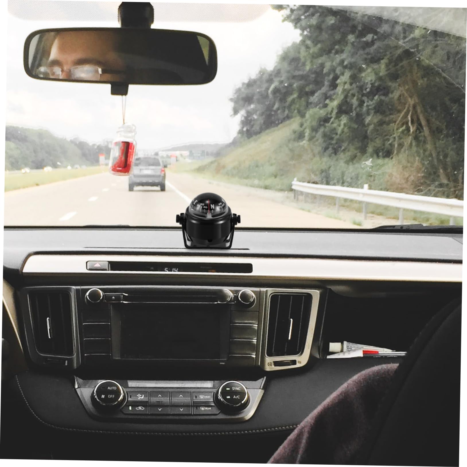 HAPINARY Auto Dash Mount Navigation Nautical Compass for Cars Trucks Boats Precision Guidance