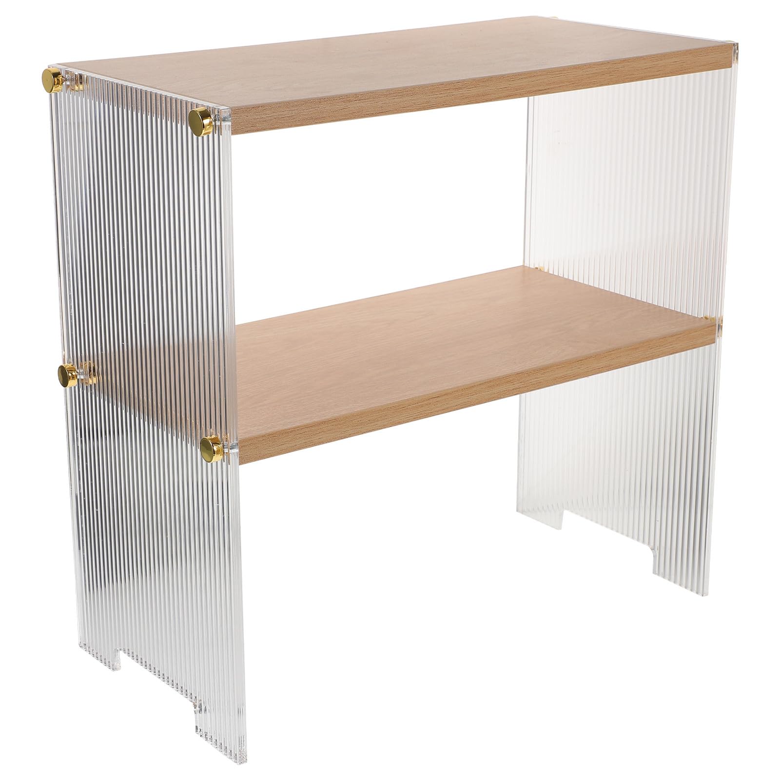 Toyvian Mehrschichtiges Küchenregal und Acryl Organizer für Arbeitsplatte und Badezimmer Platzsparende Tassenablage und Kosmetikregal
