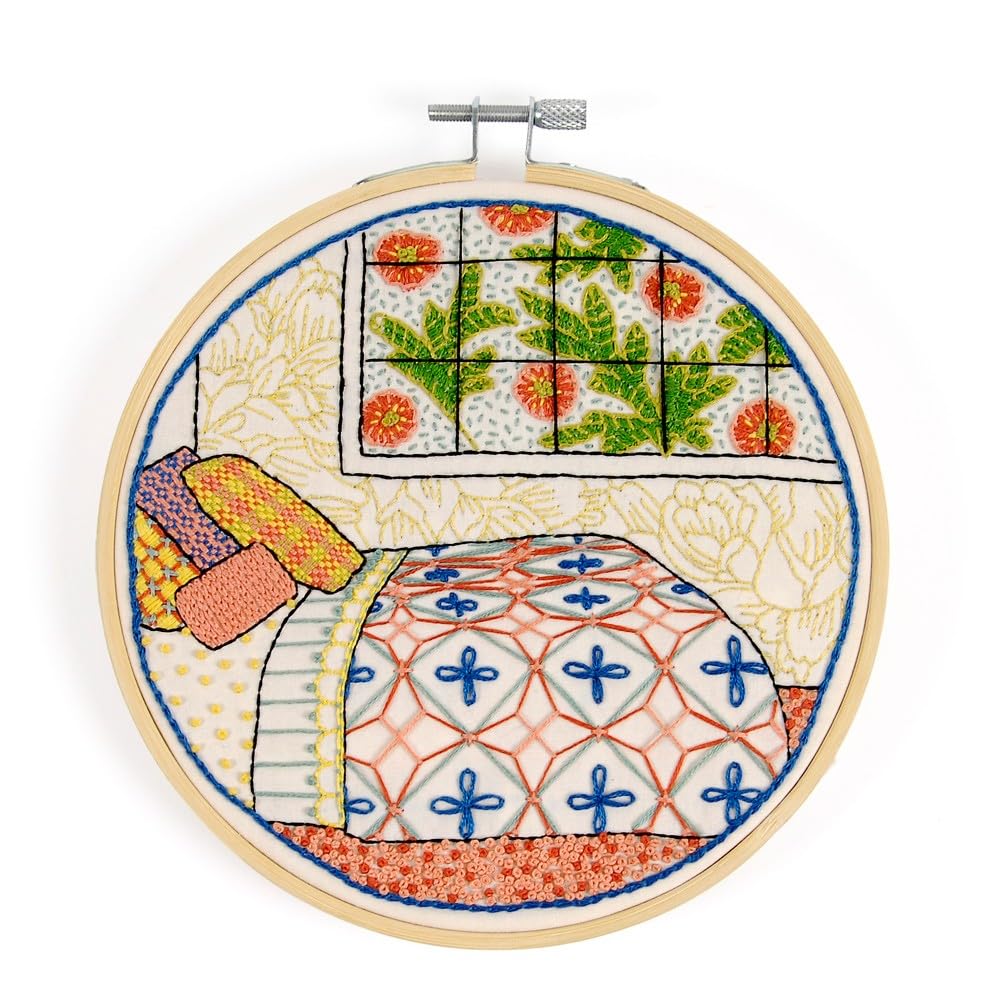 DMC Homey Bedroom Embroidery Kit for Embroidery - Each