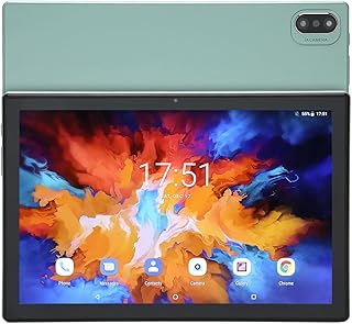 Pssopp Tablet HD, MT6755 8 Core CPU Tablet para Android 11.0 Touch Pen 8800mAh Bateria integrada Teclado IPS Tela para Escritório (Verde)