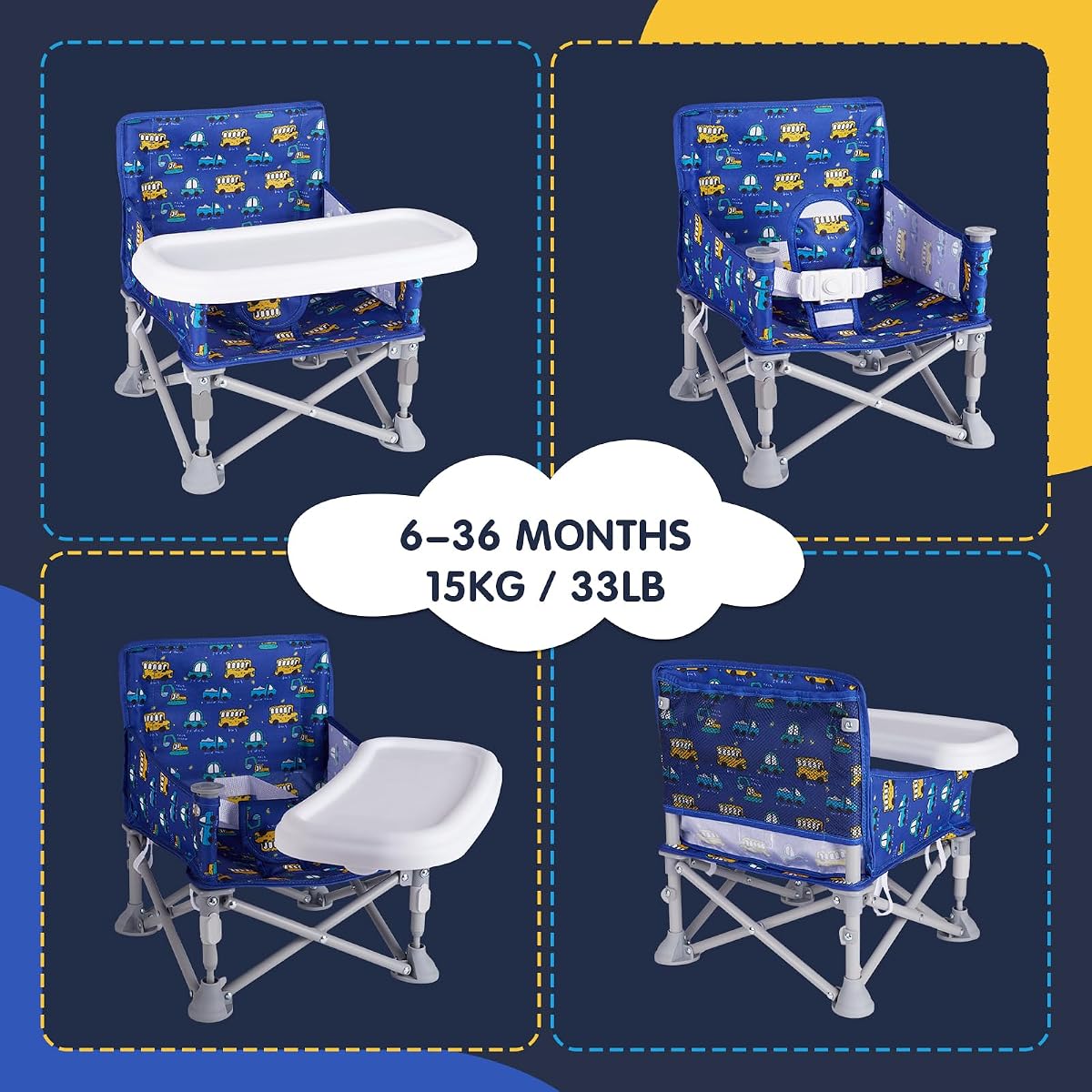Bright Starts Pop 'N Sit Portable Booster Seat view 4
