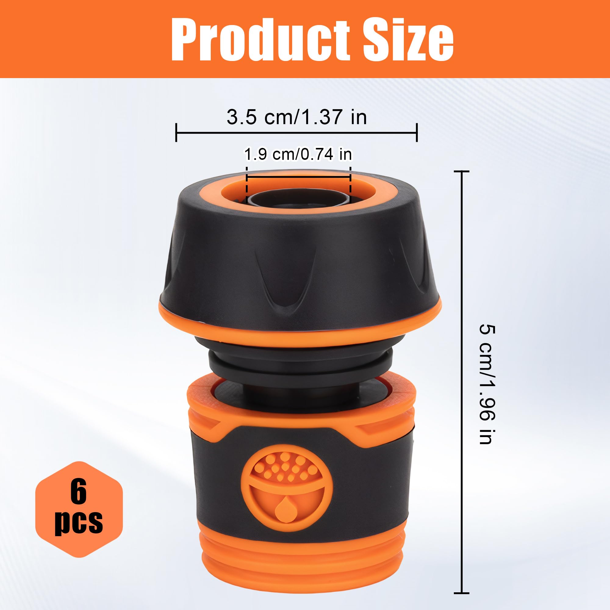 Lot De 8 Raccords De Tuyau D'arrosage 19mm - Raccord Rapide