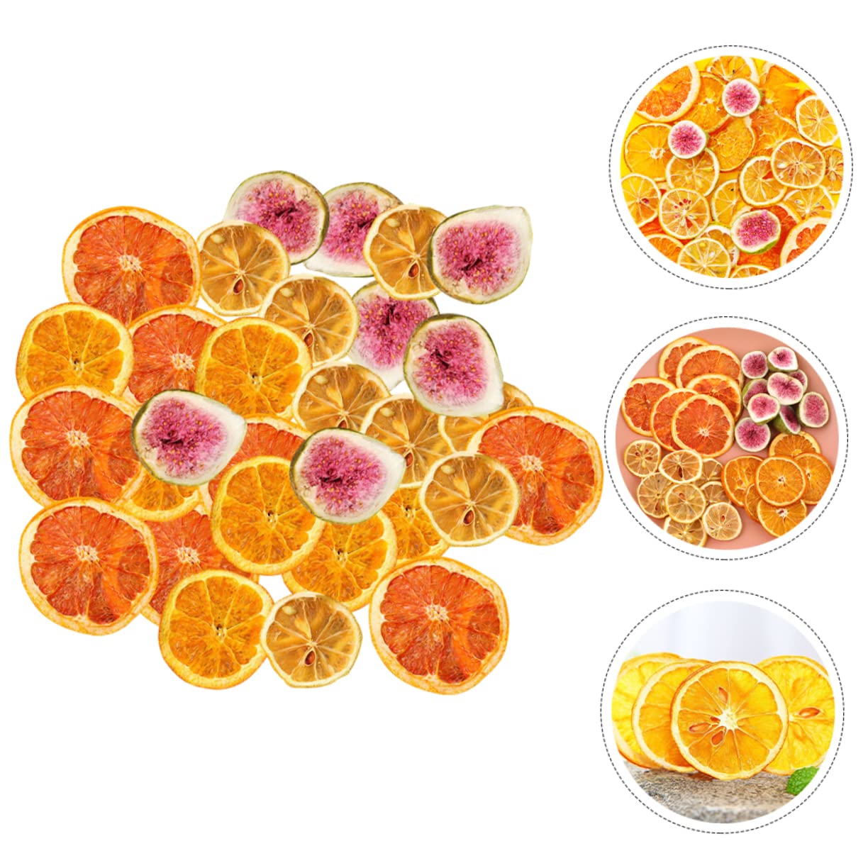 CHILDWEET 2stücke Getrocknete Fruchtscheiben Für Kranzgestaltung Orangenscheiben Zitronenscheiben Natürliche Dekoration Für Weihnachten Und Adventsfeiern