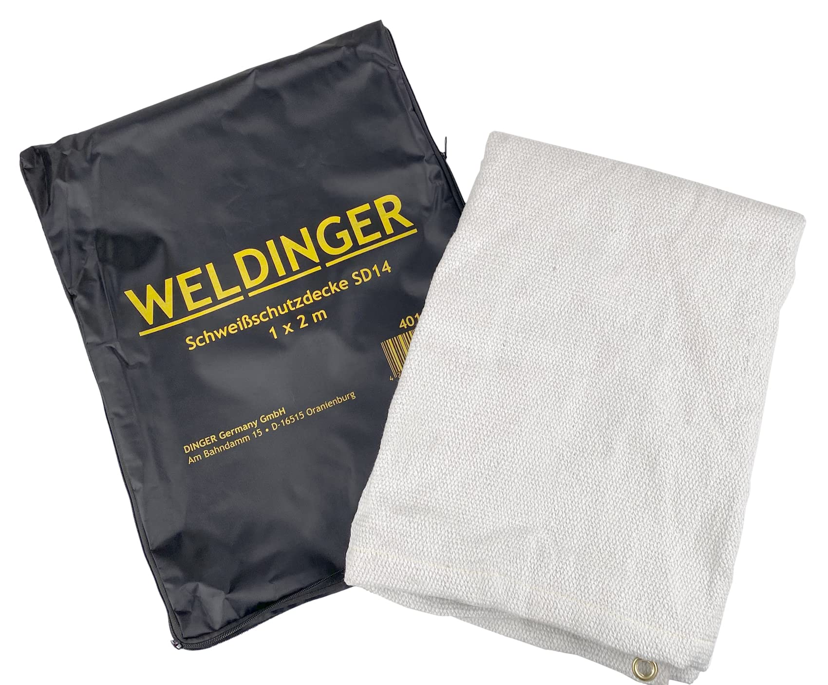 WELDINGER Keramikfaser-Schweißschutzdecke SD 14 1 x 2 m (Schweißermatte Schweißerdecke bis 1260°C)