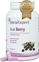 SanaExpert Acai Berry - Natural Food Supplement with Pure Açaí Extract - Rich in Antioxidants - Suitable for Vegans, Gluten Free, Lactose Free - 120 Capsules - Made in Germany