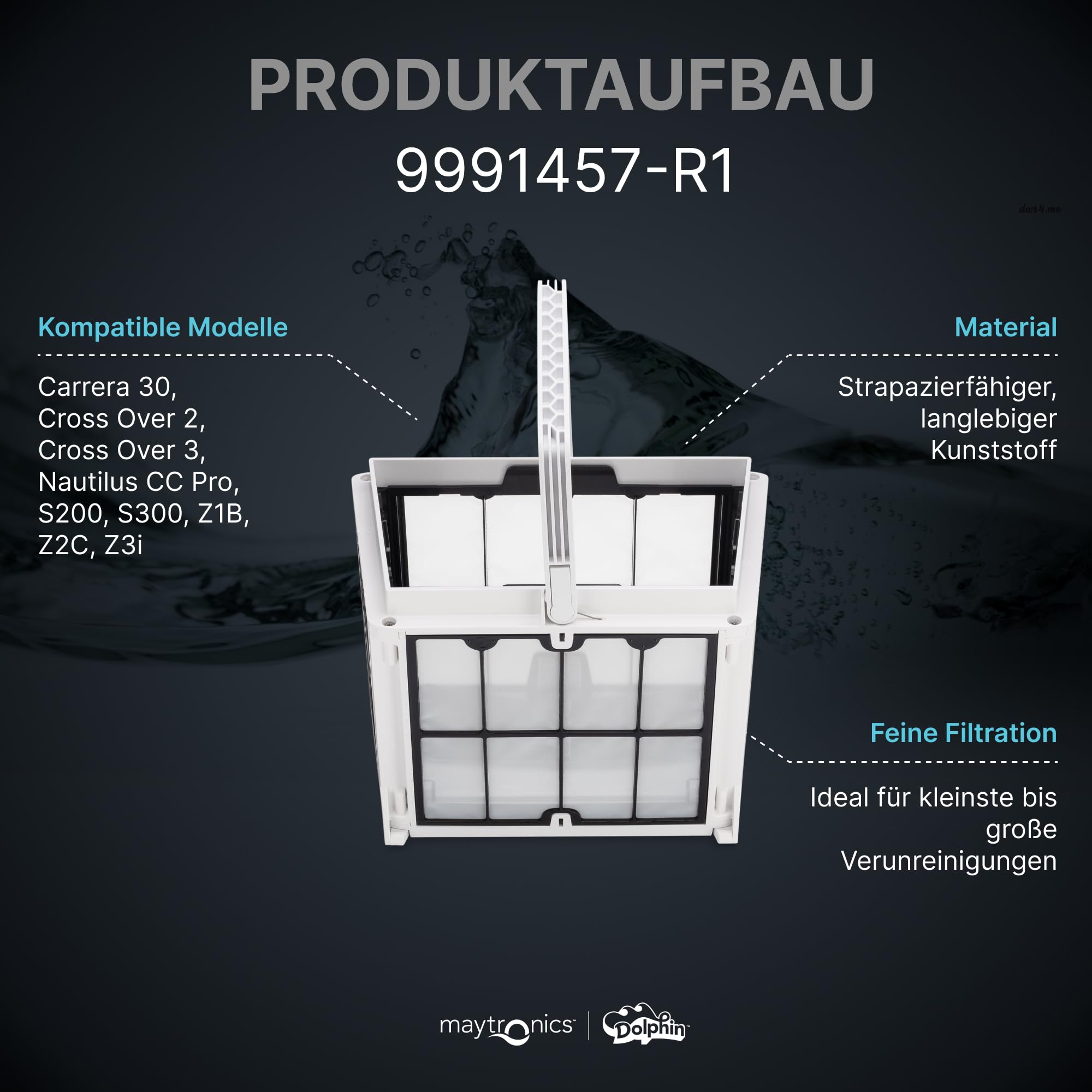 Dolphin Original-Ersatzteil - Filterkorb - Teilenummer 9991457-R1