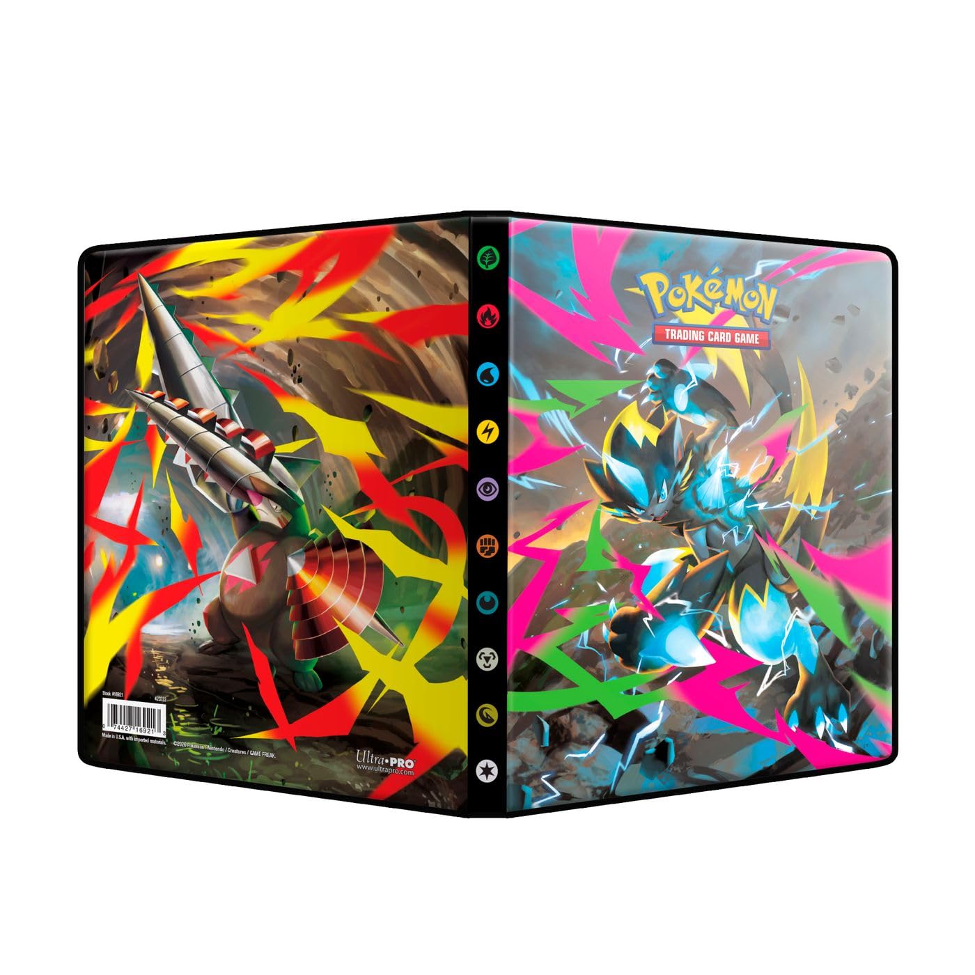 Ultra Pro ULP16921 Pokemon Mega Evolution Pit Black Portfolio Binder - 4 Pocket