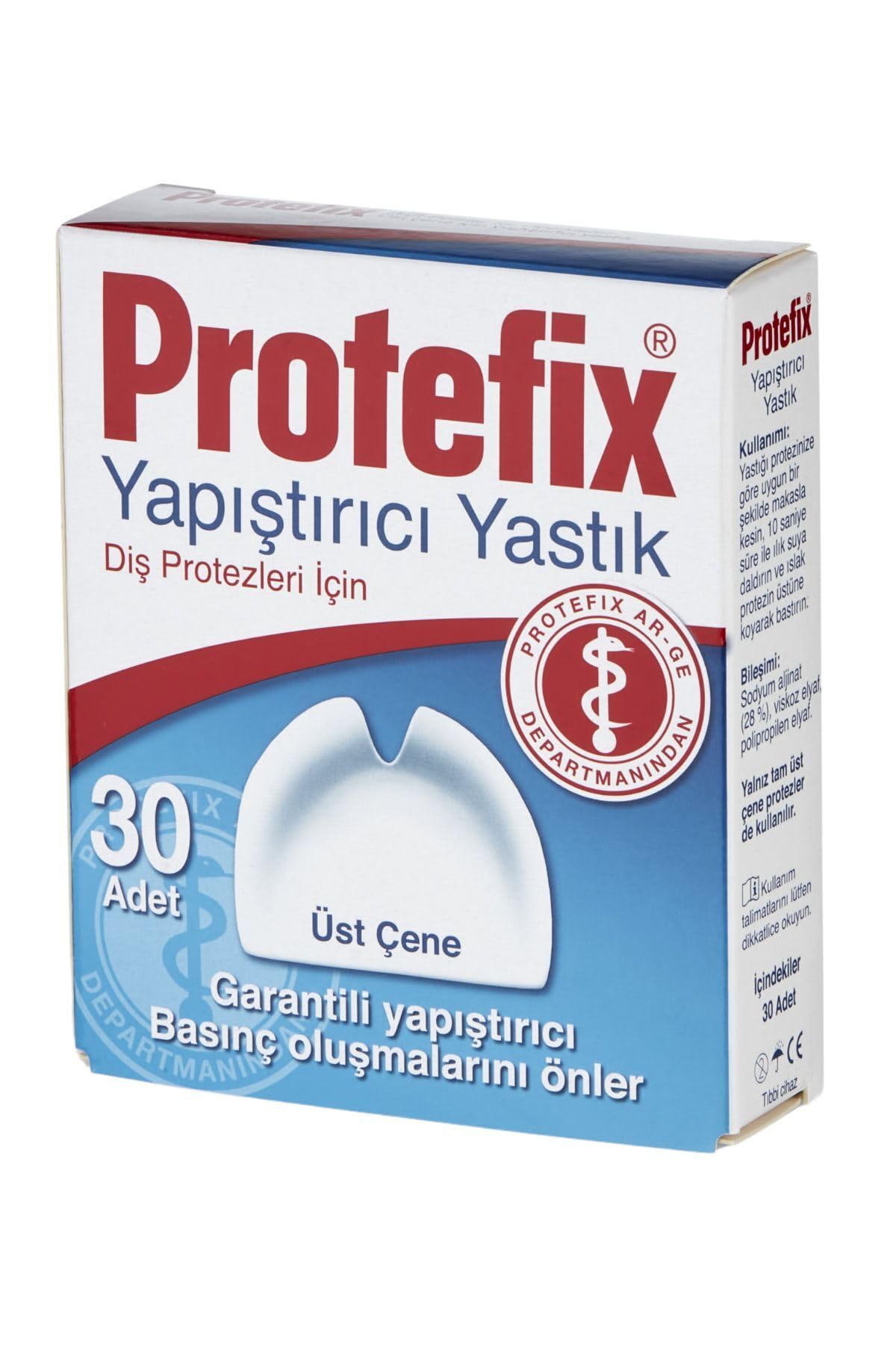 Protefix Diş Protezi için Yapıştırıcı Yastık - Üst Çene 30 Adet