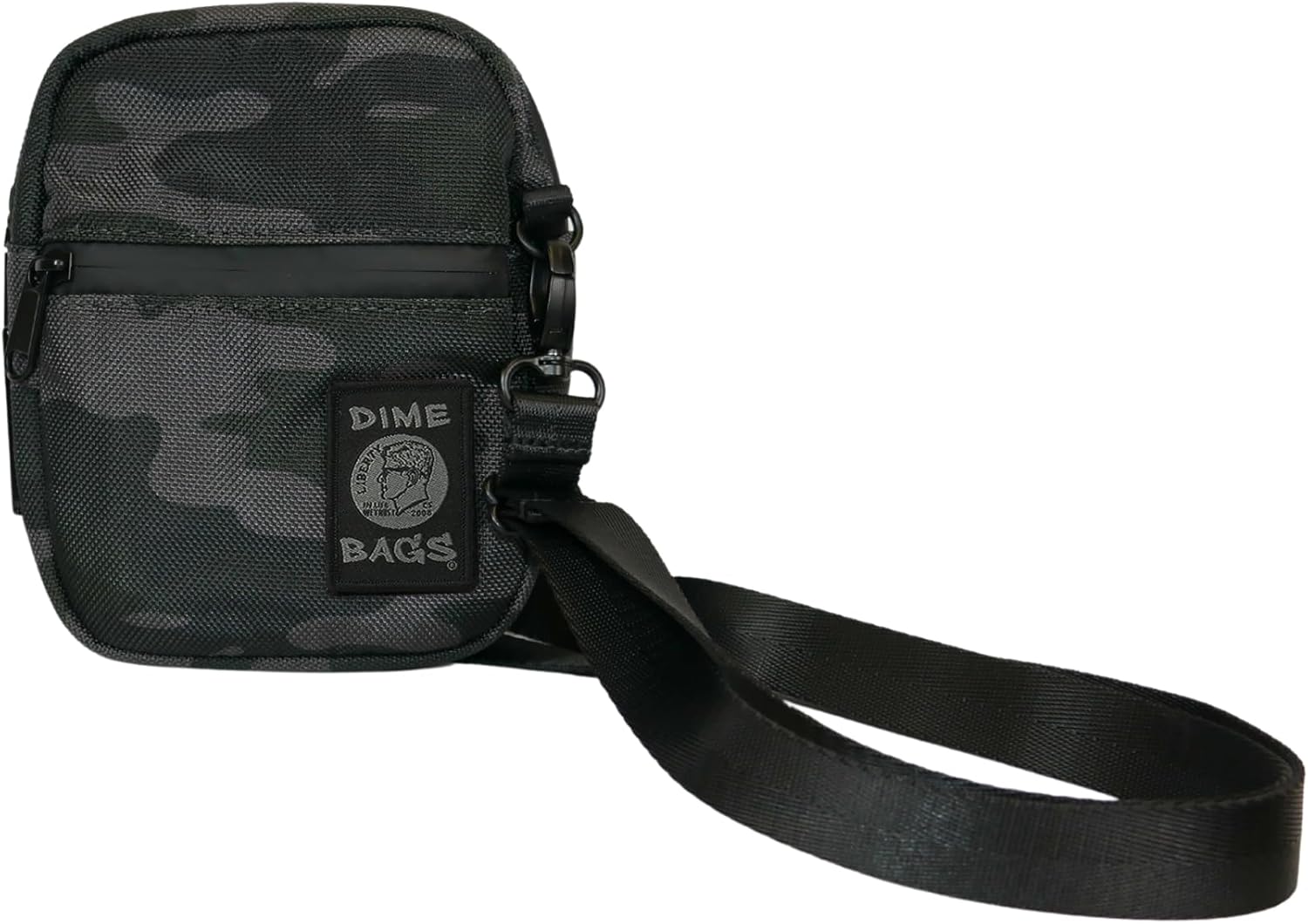 DIME BAGS Odor Sealing Crossbody Bag with Lock, Scent Blocking Carbon Filter Travel Pack, Lockable Sling Pouch (The Button)