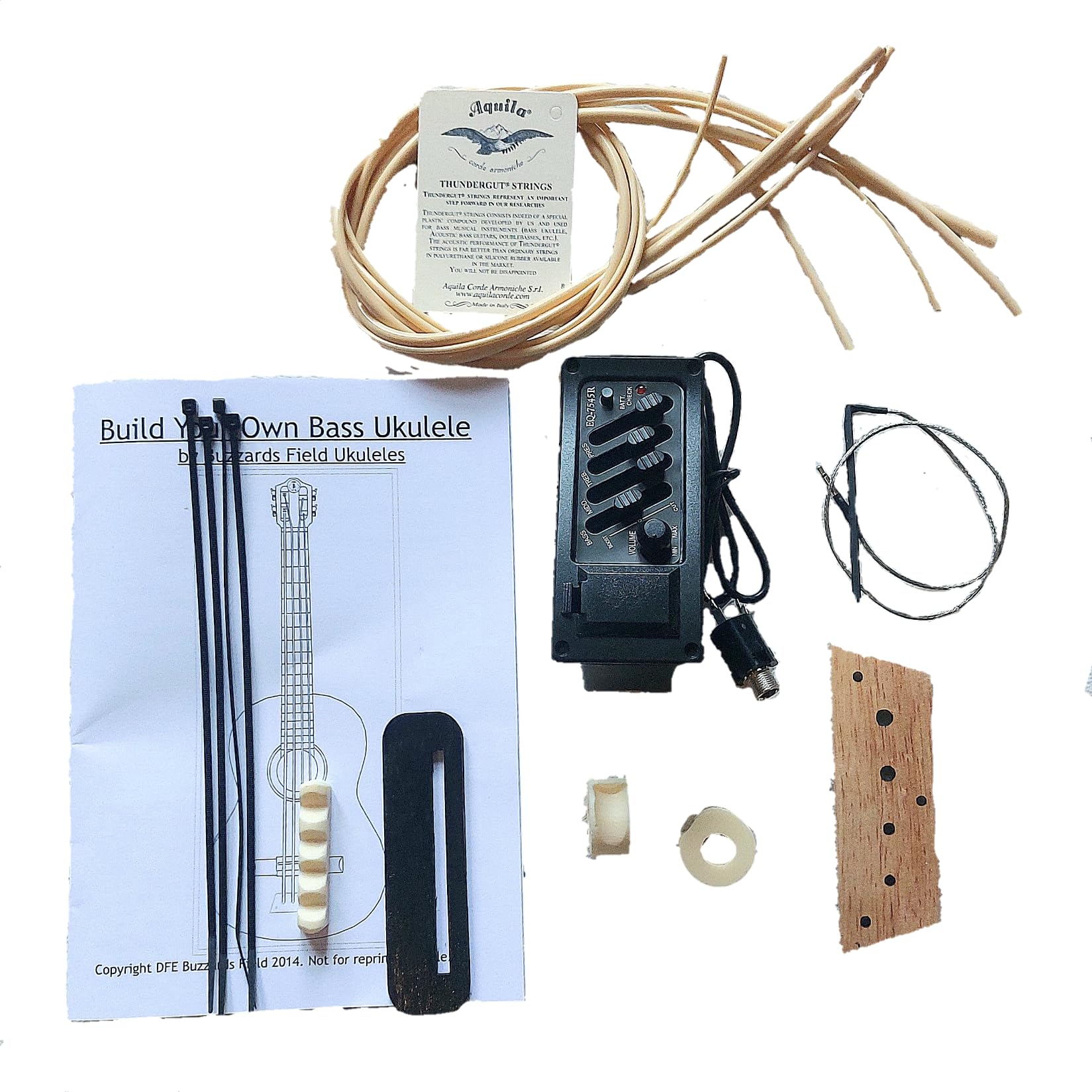 Conversione basso ukulele/chitarra a scala corta – Kit Plus