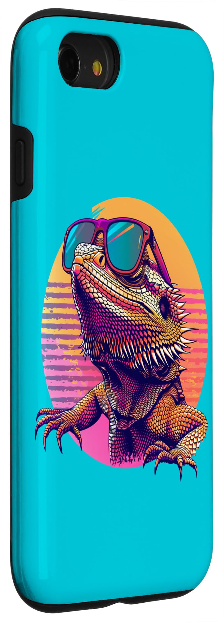 iPhone SE (2020) / 7 / 8 Tiny Dinosaur Retro Vintage Bearded Dragon Lover Case - Image 3