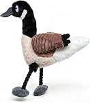 Pup & Flock - Val the Canada Goose Plush Dog Toy | Squeaky center, crinkly wings, tug-of-war legs, tear-resistant lining. Dog toys for medium and large dogs, designed in Canada