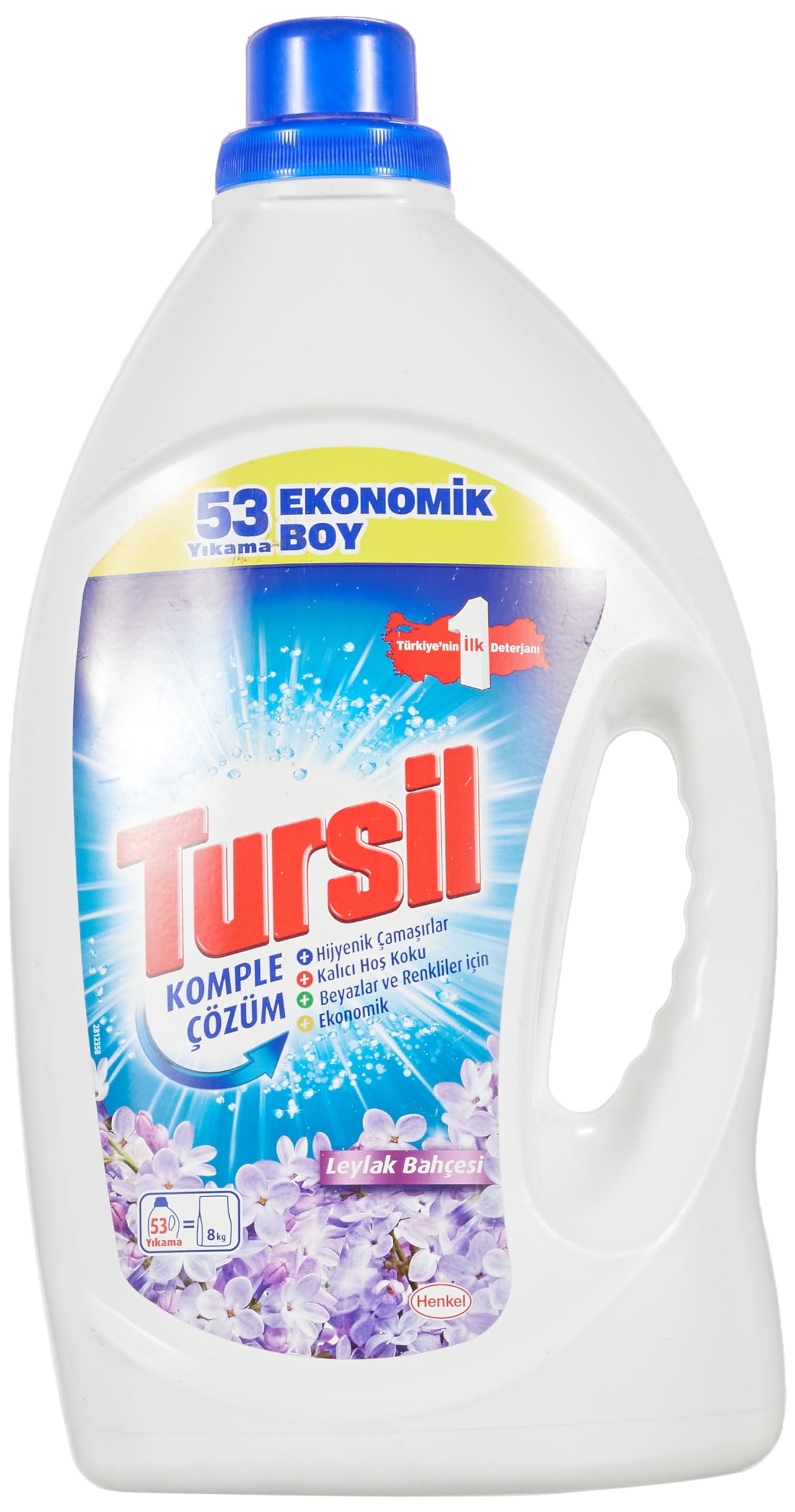 Tursil Komple Çözüm Leylak Bahçesi 53 Yıkama Sıvı Çamaşır Deterjanı Ekonomik Boy 1 x 3440 ml