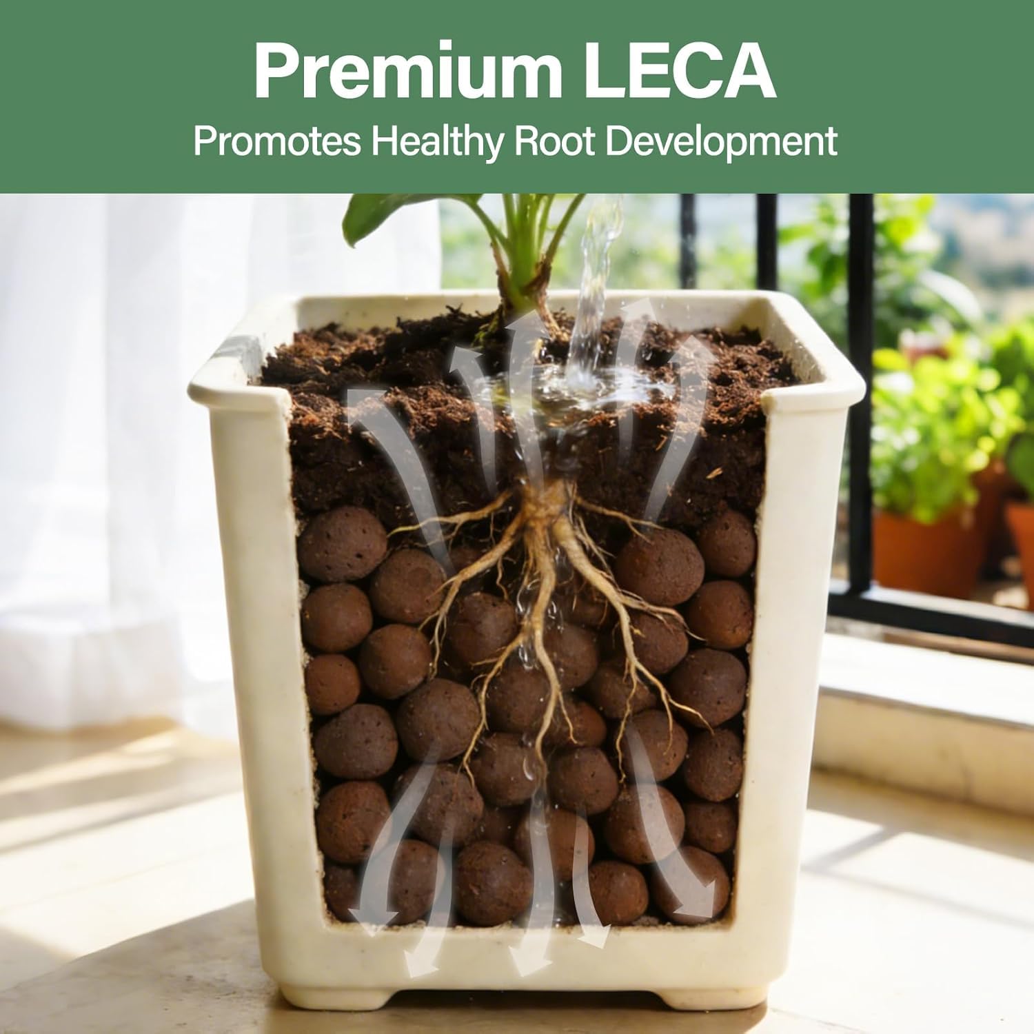 Halatool Guijarros de arcilla orgánica de 6 libras de 4 a 16 mm de leca para plantas 100% natural de arcilla hidropónica para cultivo hidropónico, orquídeas, drenaje, decoración acuapónica