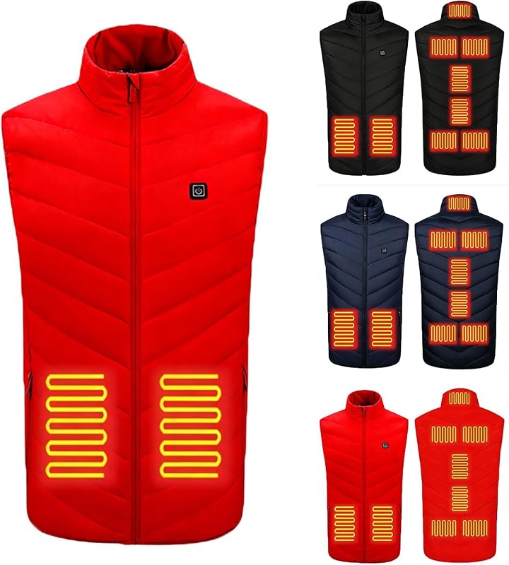 Cyvrin Heated Vest A01 Red in A01 Red