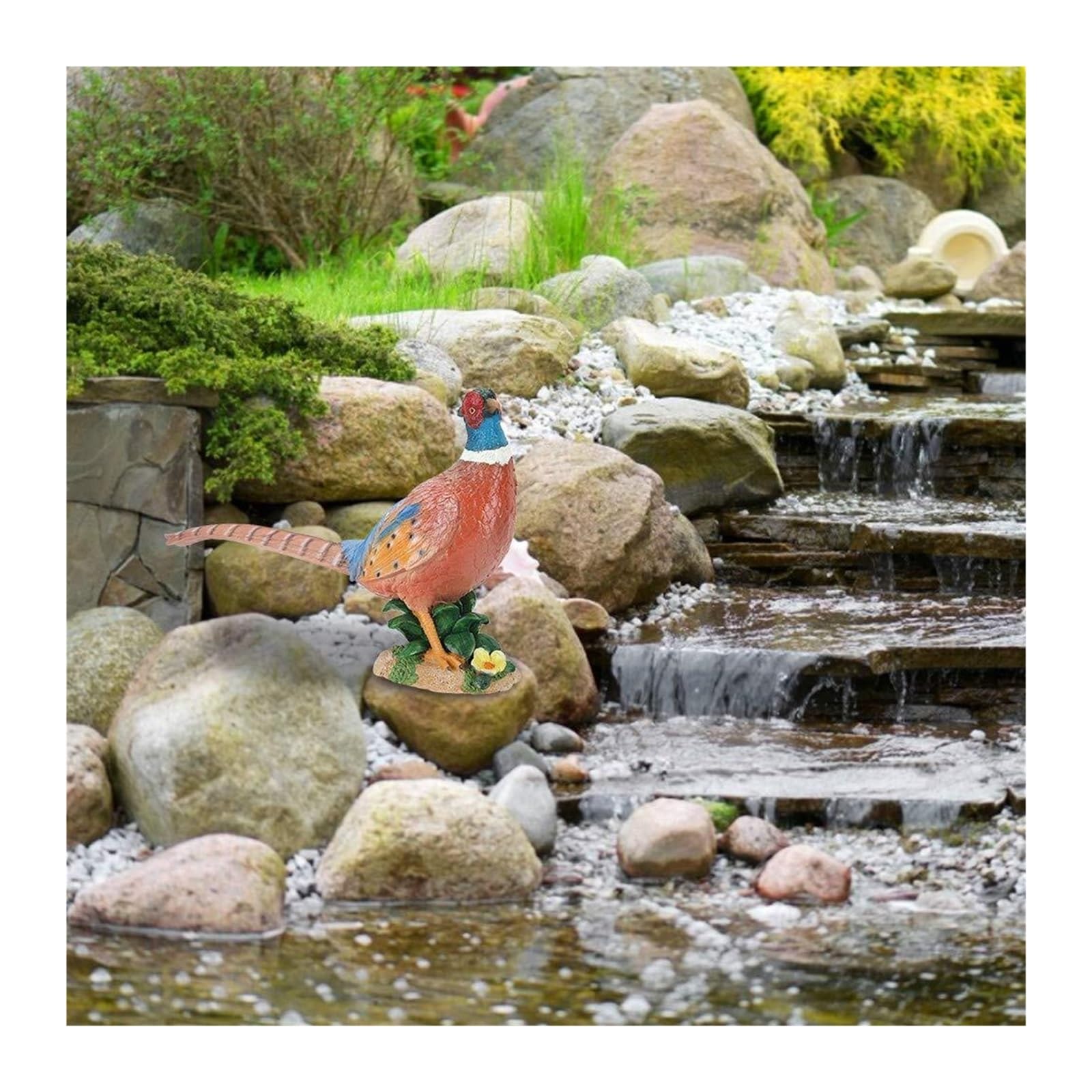 Arredo da giardino Statue e sculture in resina da giardino con figurine di fagiano simulazione Arredo da esterno