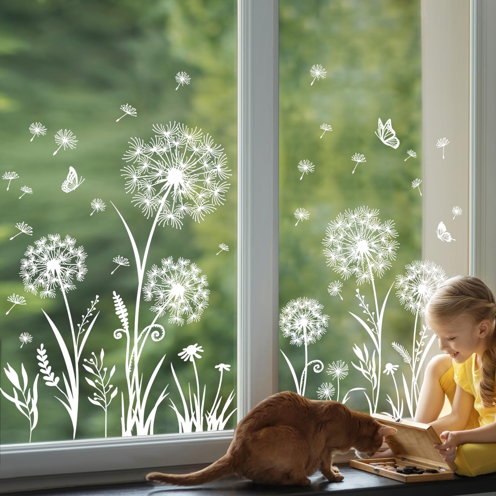 Zonnebloemen (1 raamsticker) | Duurzame kerstbomen | Tiny Trees Flat Flowers