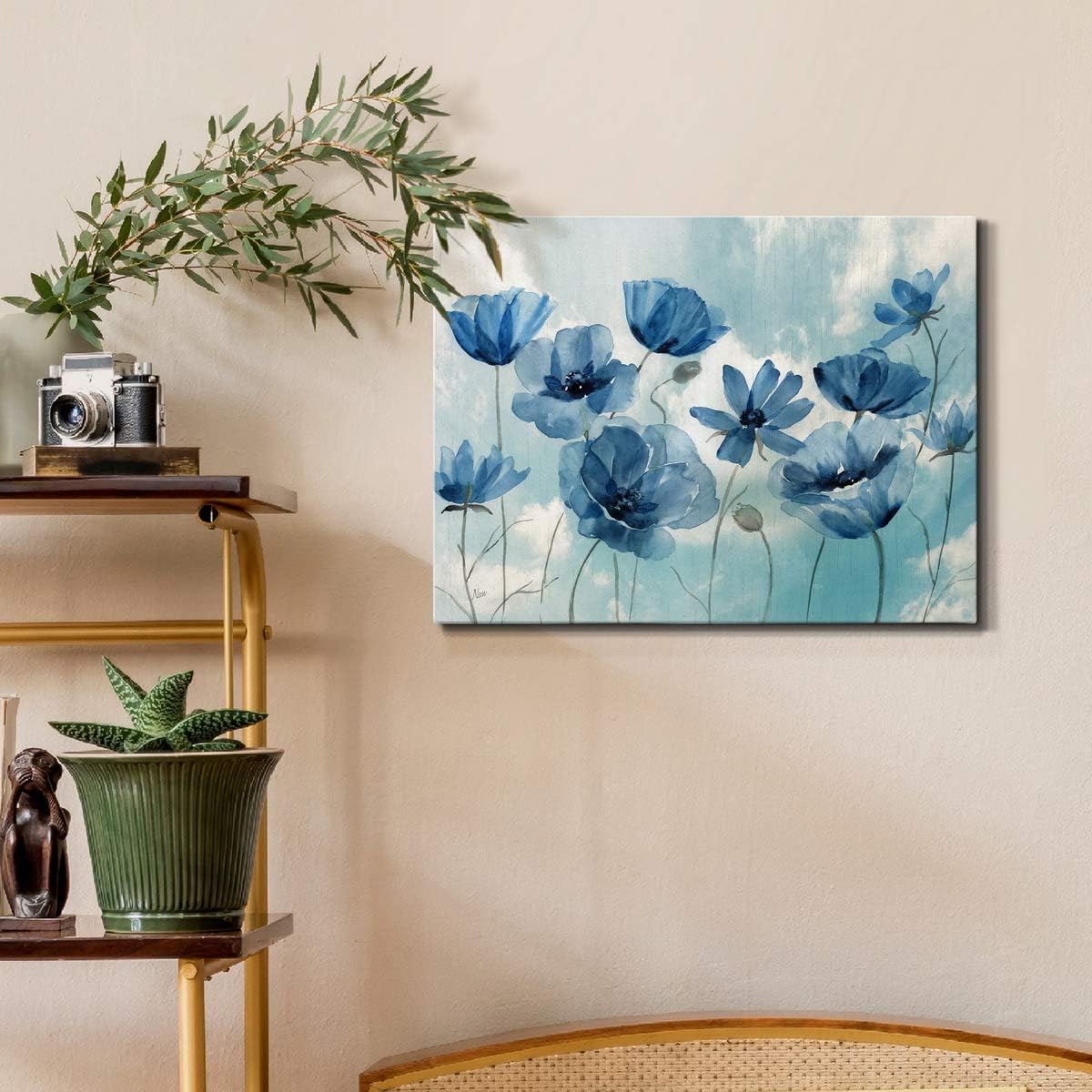 Landscape Picture Canvas Wall Art Print Decoration Painting Ocean Floral Forest Painting Photo for Living Room Bedroom Office, Ready to Hang