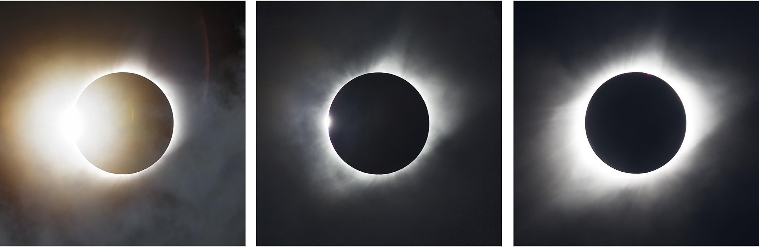 Set of Three 10x10 Photos"2017 Total Solar Eclipse" by TravLin Photography