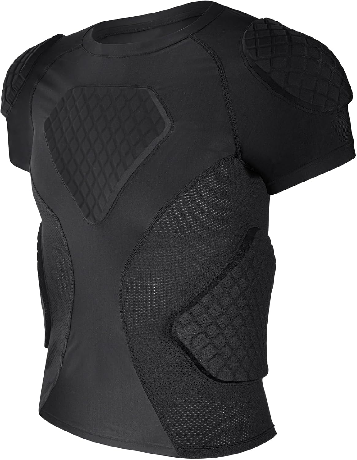 Youth Football Padded Shirt Chest Rib Protector Heart Sternum Shoulder Protection,6-Football Pads Chest Protector Padded Shirt Protective Gear for Football Baseball - Image 2