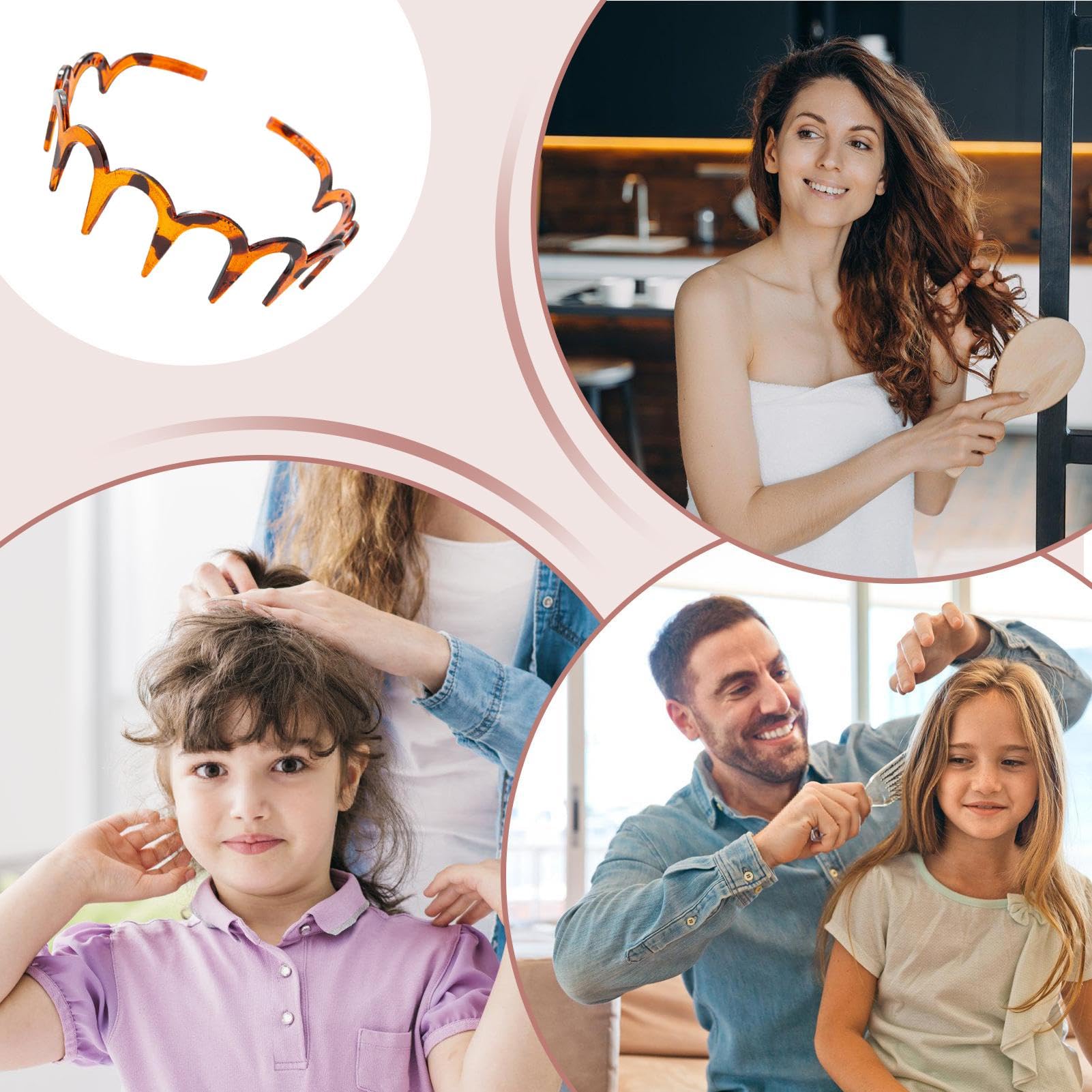 ZigZag Hoofdbanden, Z-vormige haarkam hoofdband voor vrouwen, ZigZag ZigZag Hoofdbanden, Z-vormige haarkam hoofdband voor vrouwen, ZigZag