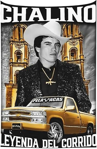 Uoajzxoi Chalino - Tapiz de arte de pared de Sánchez, cantante y compositor, para dormitorio, elegante decoración de pared, manteles de decoración