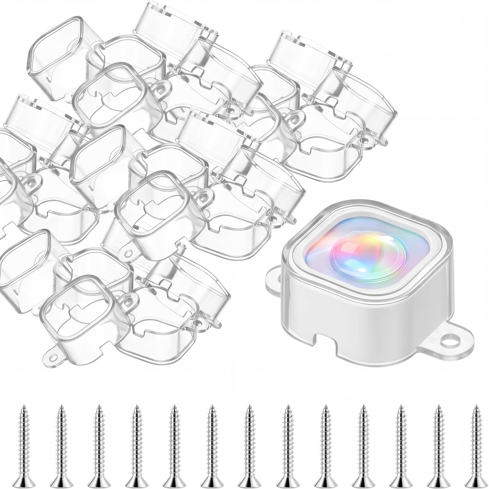 Kittmip 240 Pcs Light Clips Compatible with Govee H706 H806 Pro Lights
