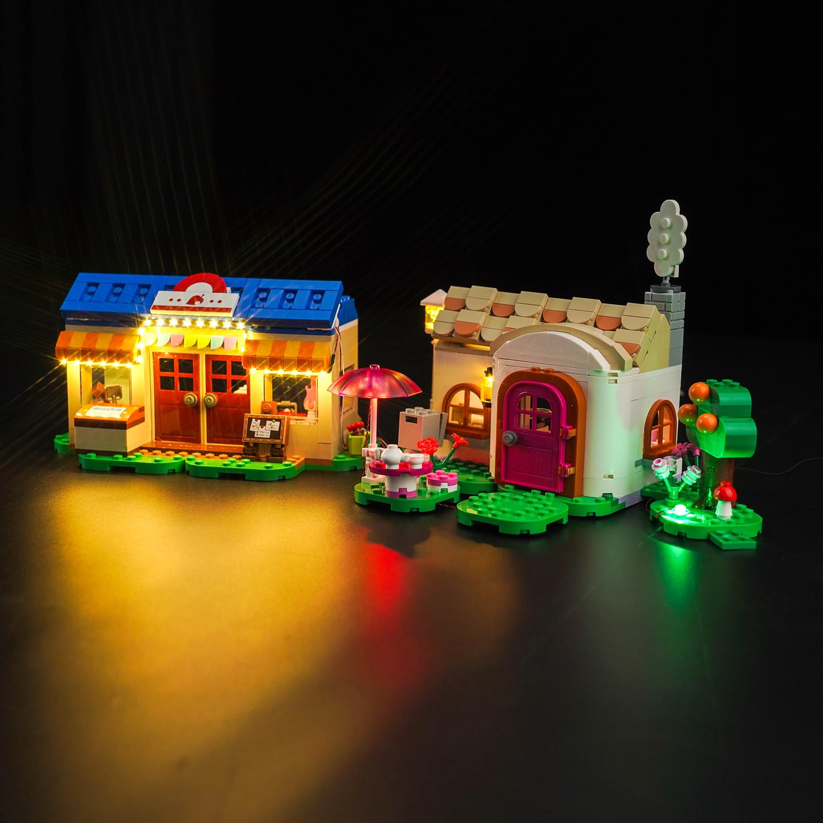 BrickBling - Kit de iluminación LED para Animal Crossing Nooks Tienda y Sophie Maison Set - Decorativo para Lego 77050 Nook's Cranny & Rosie's House — view 2