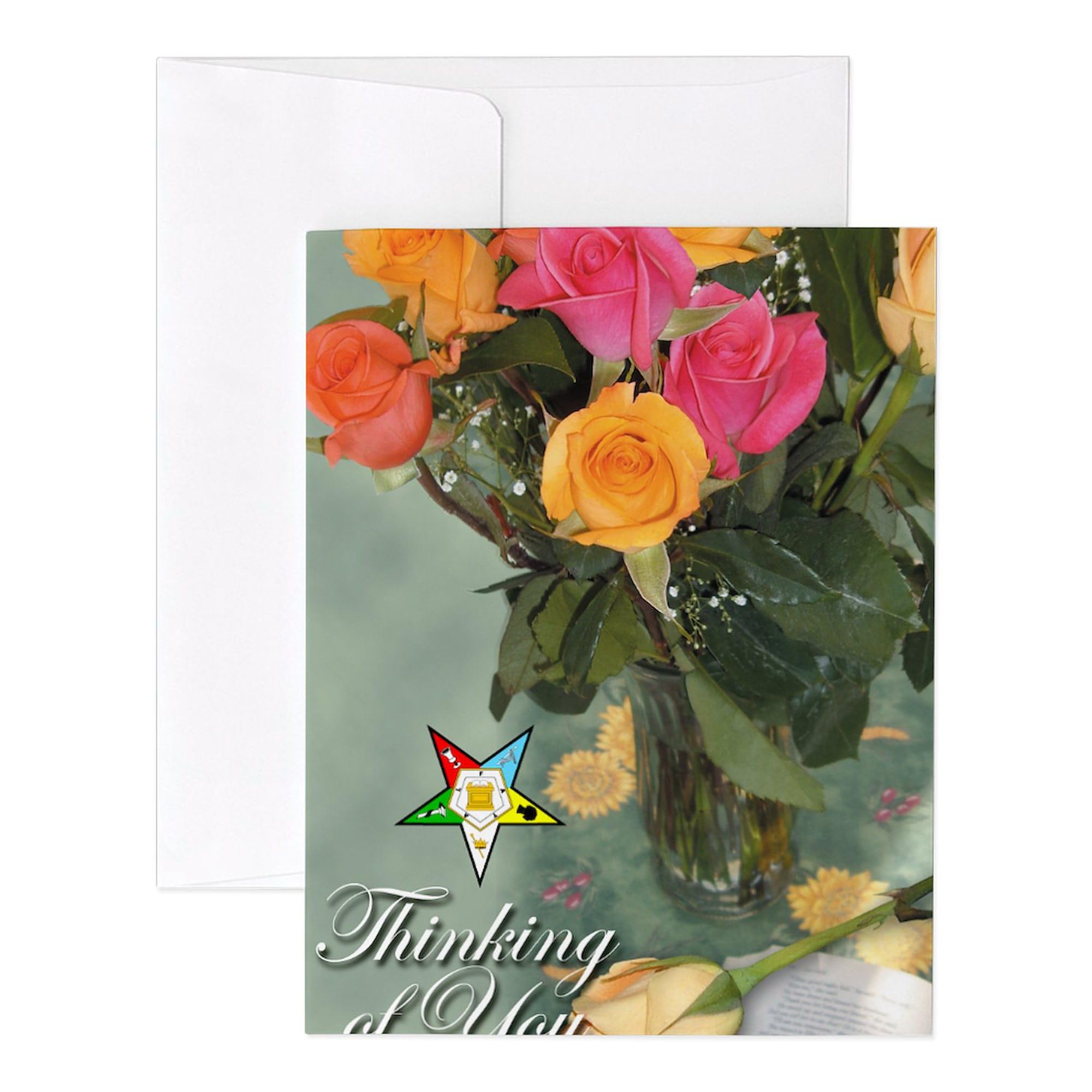 CafePress OES Thinking Of You Notecards (Set Of 20) 4.25" x 5.5" Notecards 10 Pack