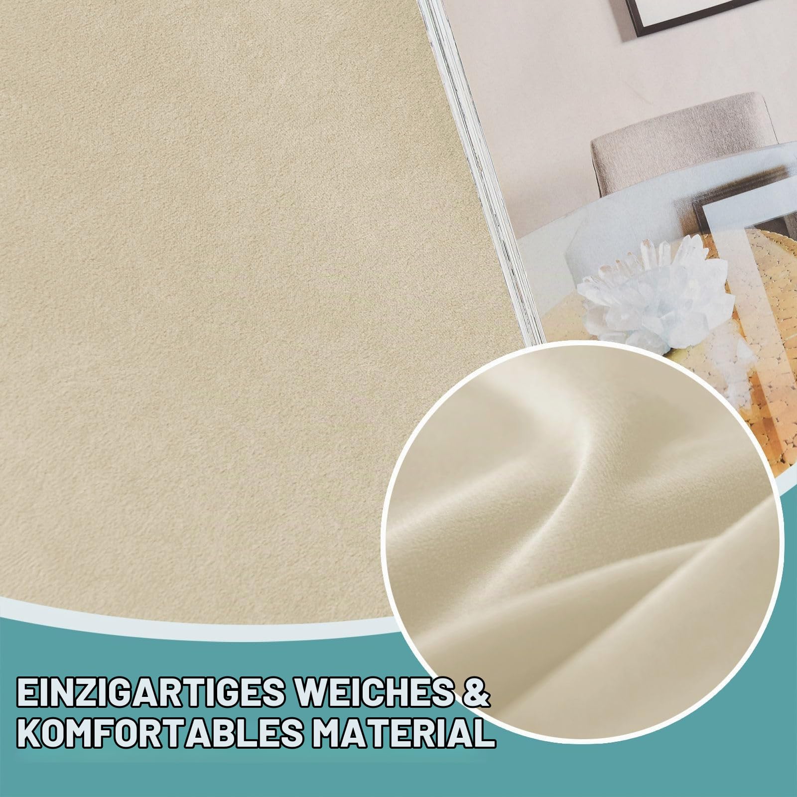 Stretchhusse für Relaxsessel rutschfest-Beige-1 Sitzer