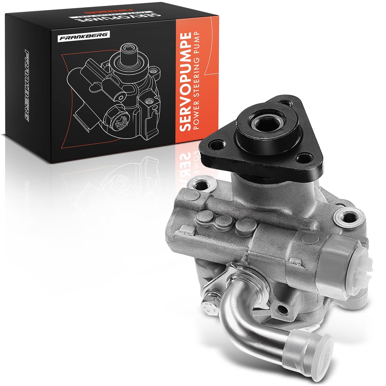 Frankberg Pompa servosterzo idraulica senza pulegge 7L8422154D | Compatibile con: Q7 4LB, T.o.u.a.r.e.g 7L6 7L7 7LA