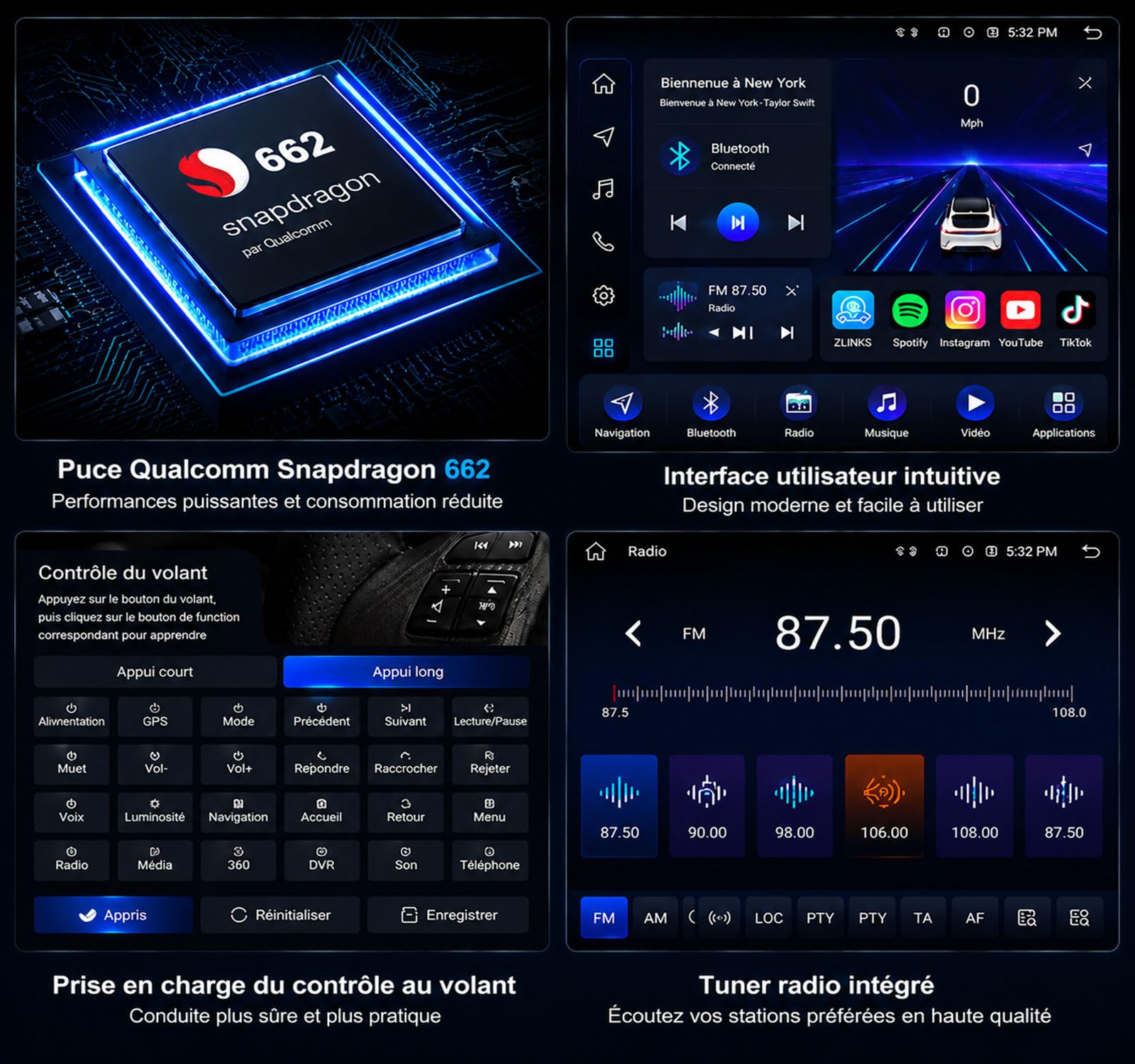 Erisin Qualcomm 8-Core 8GO+128GO Android 16 Autoradio Bluetooth GPS pour BMW Série 3 M3 E46 320D 318 Rover 75 MG ZT 7" IPS Écran Tactile sans Fil CarPlay Android Auto Dab+ FM Radio DSP WiFi Canbus