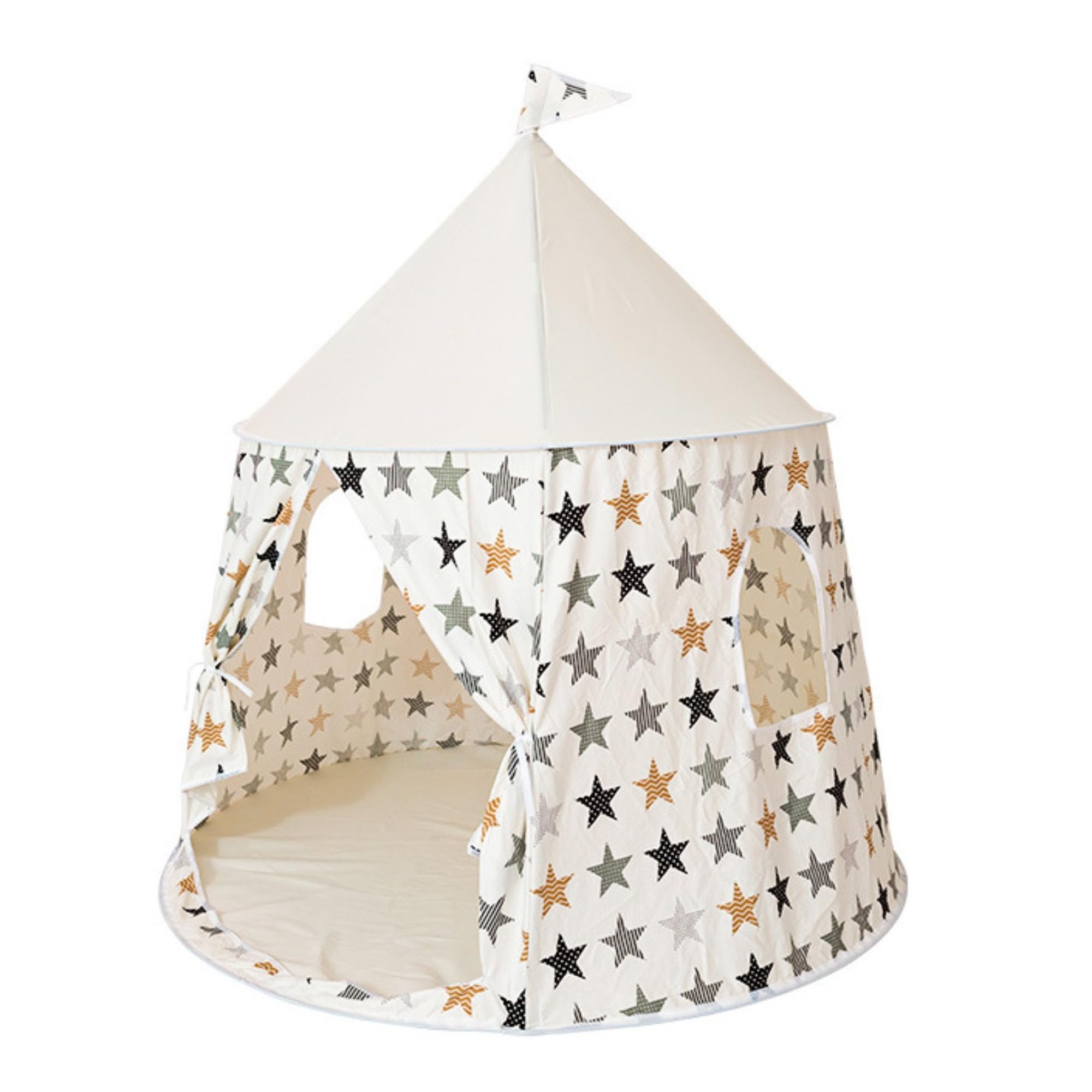 ZBELLO Kids Play Tent, 48x46 inch Kids Tent Indoor, Skin-Friendly Fabric Prince Princess Castle, Children Gift for Game Party Birthday