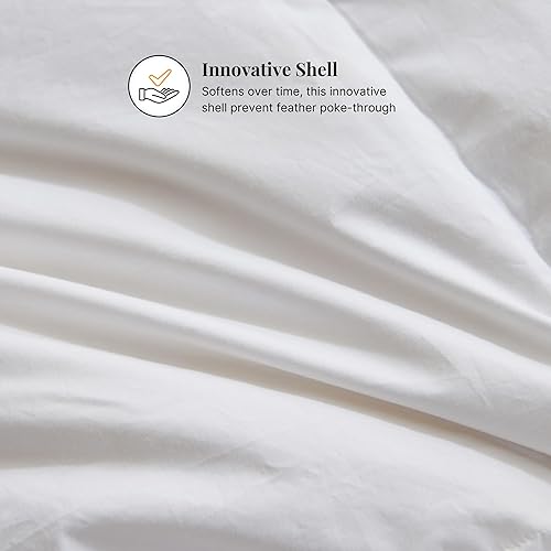 Miniatura 6 de Ambassador Edredón de plumón de lujo hecho a mano canadiense, relleno de edredón de plumón de pato de más de 600 FP, caja deflectora, algodón de 240