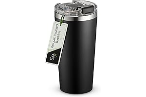 SIPX Insulated 16 Oz Coffee Cups - Premium Stainless Steel Tumblers with Lids