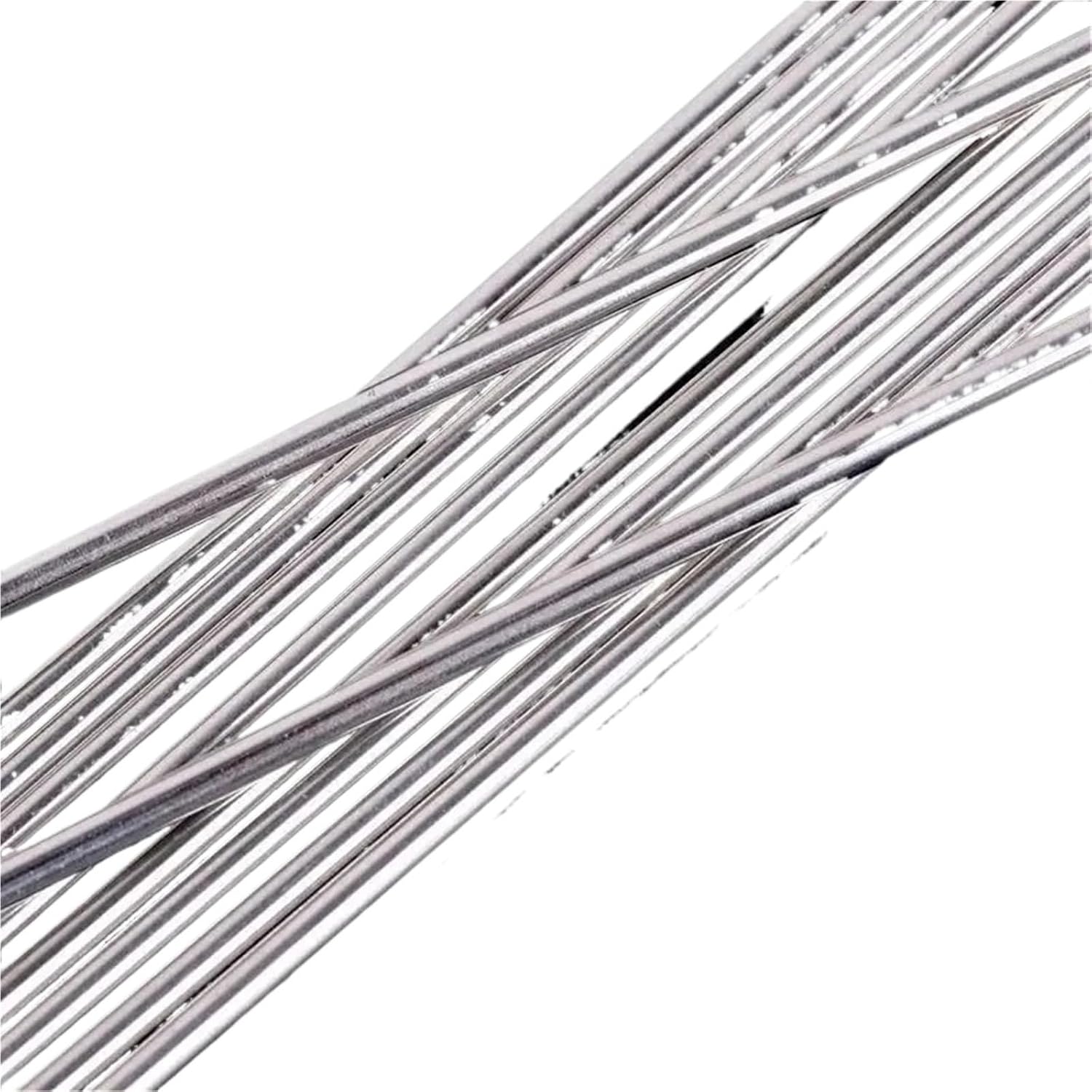 30Pcs Welding Rods Bars Low Temperature Aluminum Flux Cored Wire Steel Copper Aluminum Soldering Tool No Solder Powder(2.0mm x 330mm)