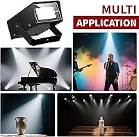 Vista 3 de ENUOLI Mini LED luz estroboscópica color blanco con 24 LED súper brillantes control de velocidad variable para efecto de luz de escenario