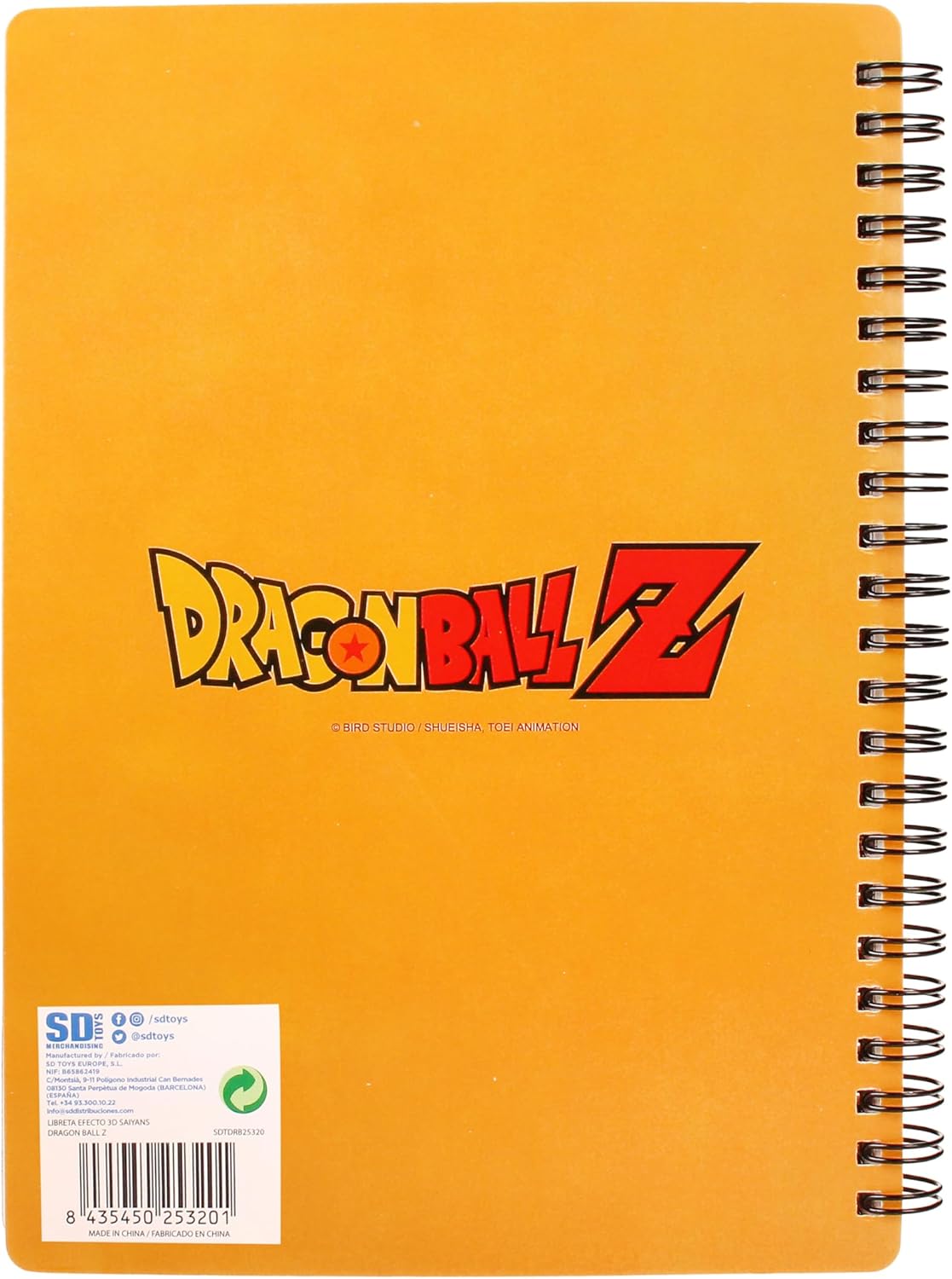 REDSTRING - 3D Dragon Ball Z Saiyans Notebook, Multicolor (RS531135)