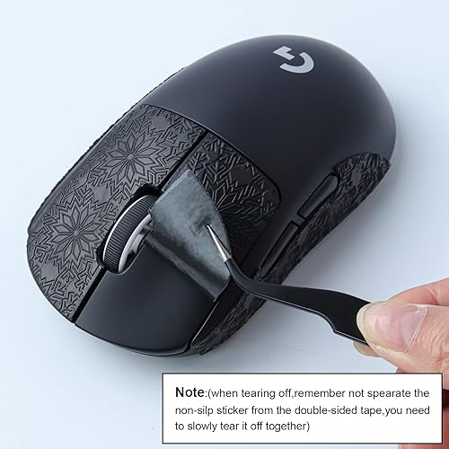 Miniatura 3 de JOMKIZ Cinta de agarre antideslizante para mouse Logitech G PRO X Superlight Wireless Gaming Mouse Skin resistente al sudor, fácil de aplicar, kit