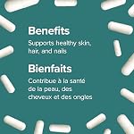 Webber Naturals Biotin Extra Strength, 10,000 mcg of Biotin Per Capsule, 120 Capsules, Supports Healthy Hair, Skin & Nails, Vegan