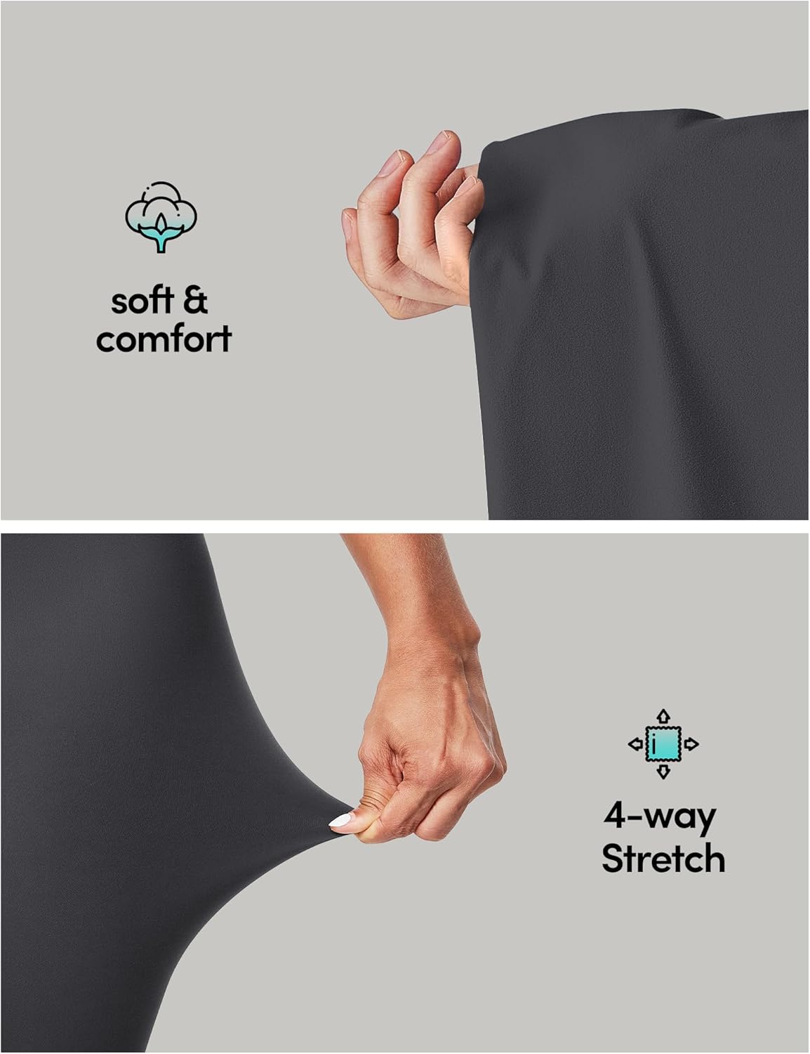 IUGA High Waisted Leggings for Women Running Workout Leggings with Inner Pocket Yoga Pants for Women - Image 4