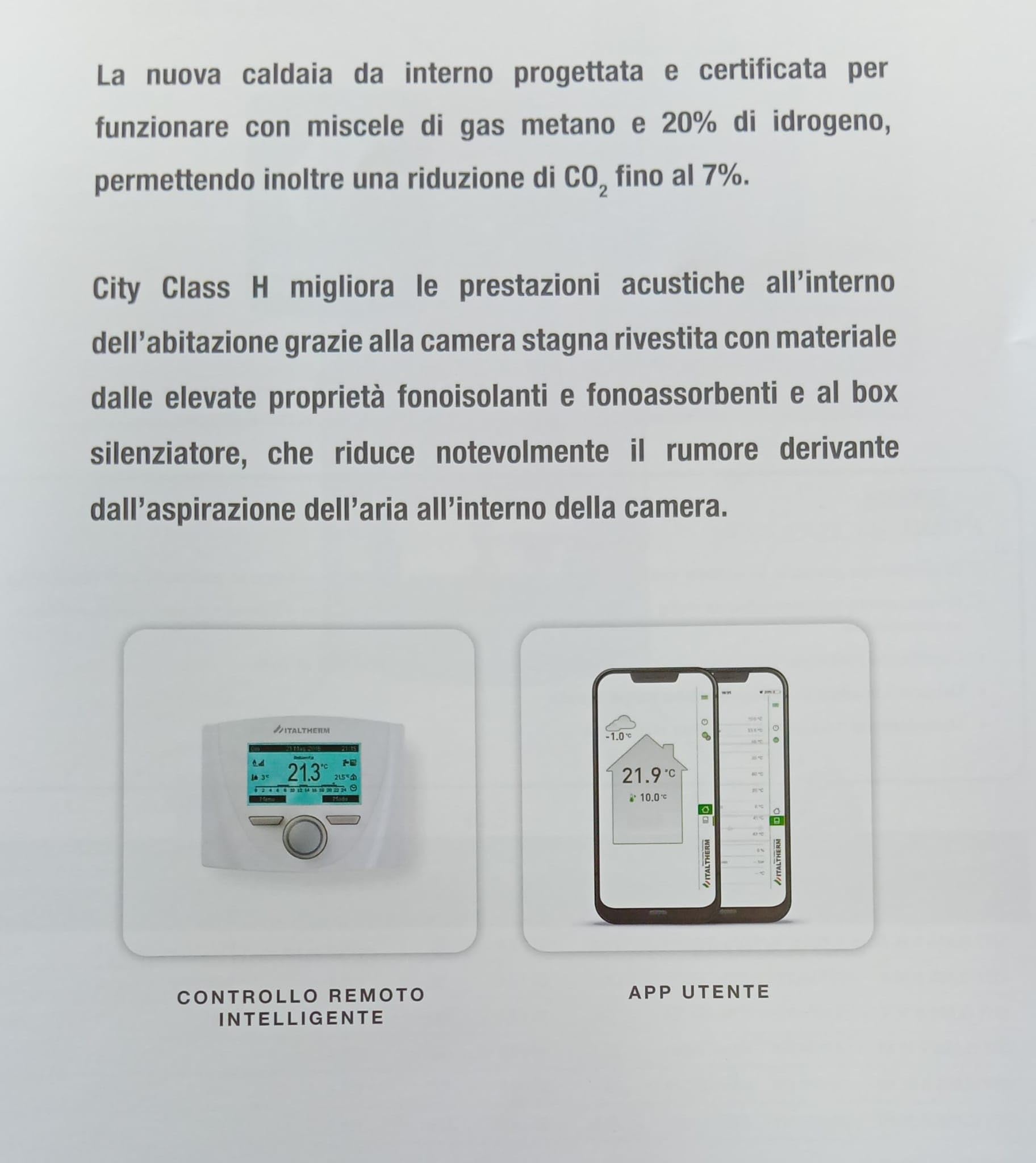 CALDAIA A CONDENSAZIONE ITALTHERM CITY CLASS H 25K METANO/GPL