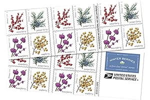 Winter Berries 10 Books of 20 First Class Forever US Postage Stamps:...